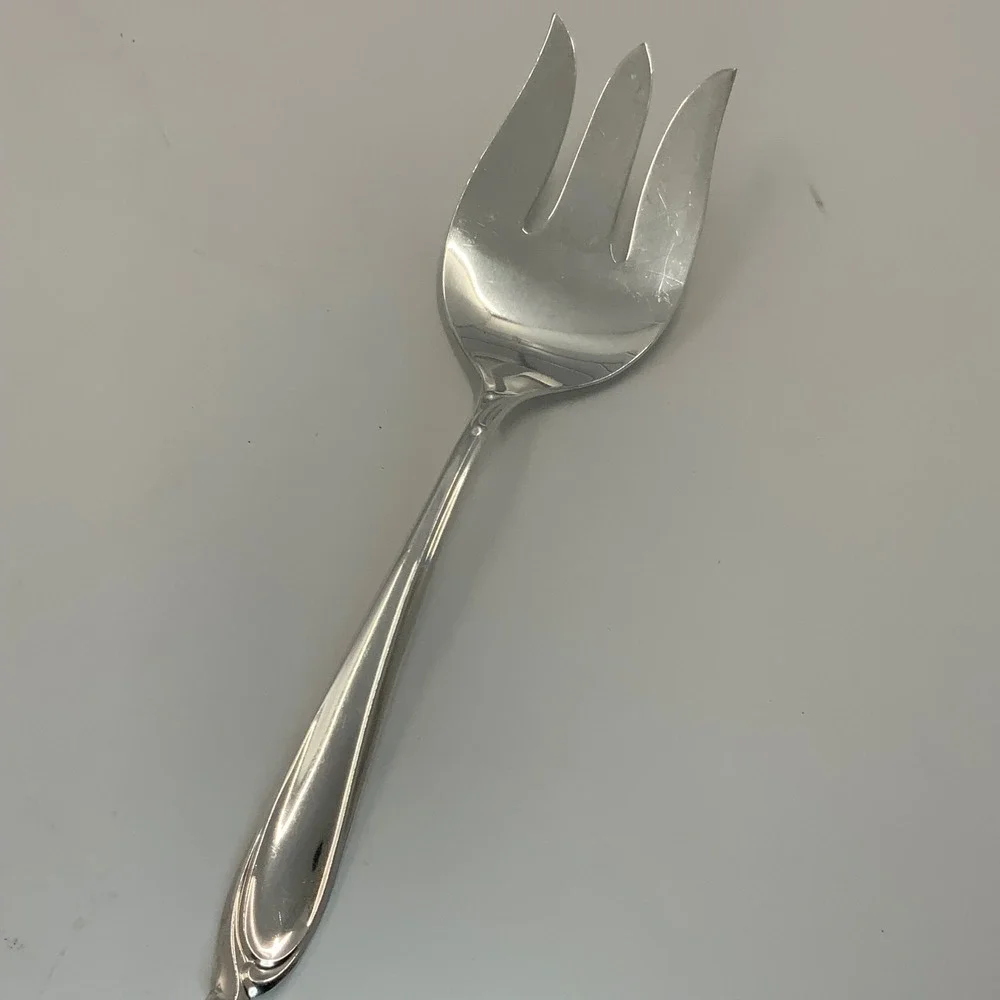 Vintage International‎ Silver Reflection Deepsilver Silverplate Silver 9in Fork